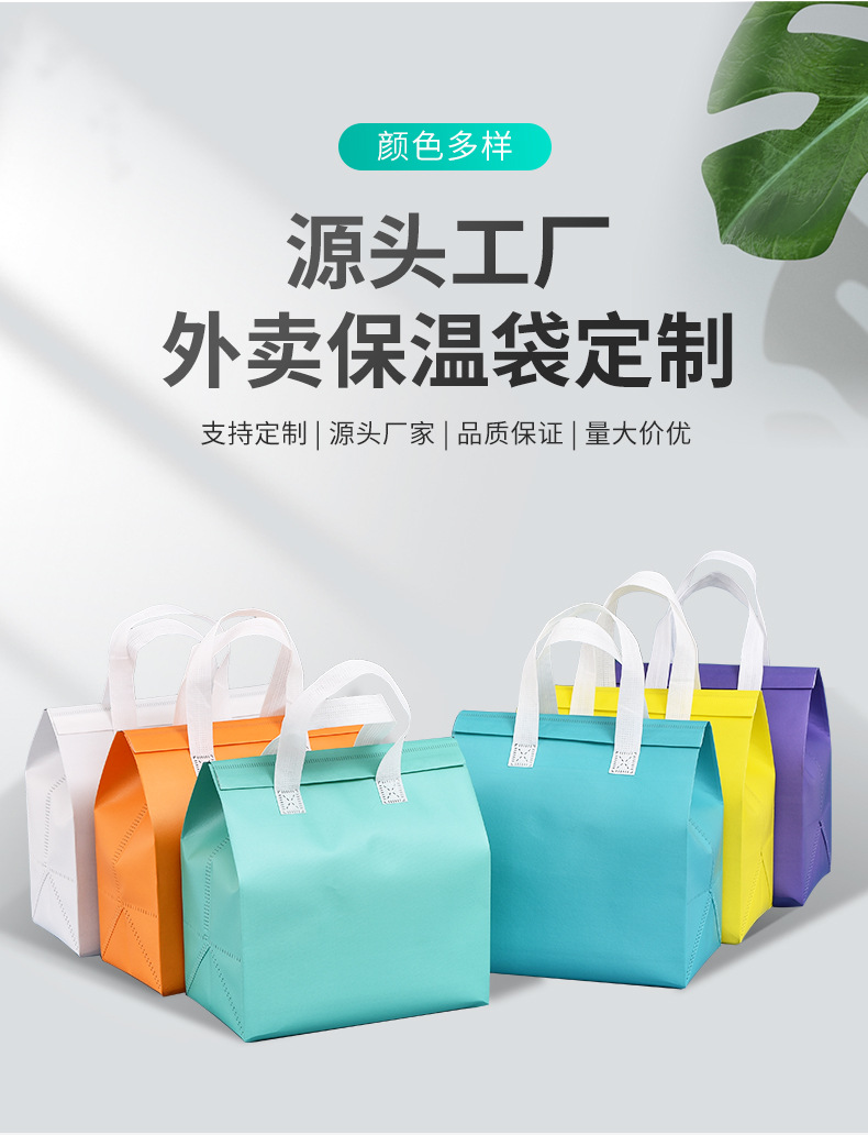 泰州市无纺布保温袋外卖袋